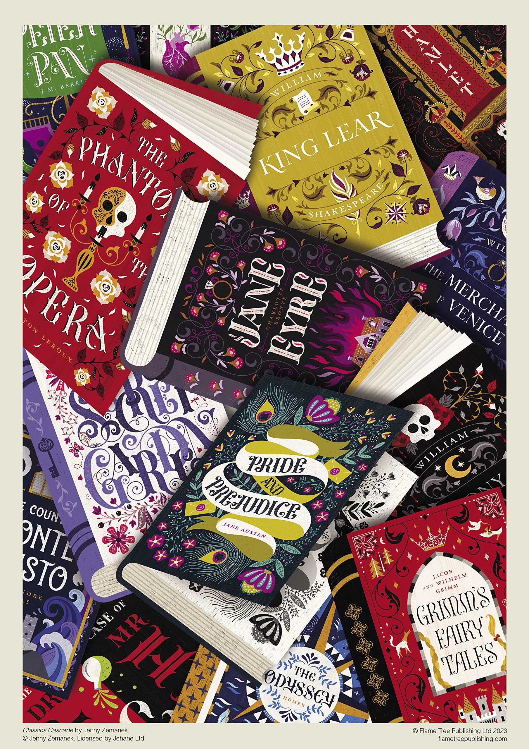 Amazon.com: Adult Jigsaw Puzzle: Jenny Zemanek: Classics Cascade